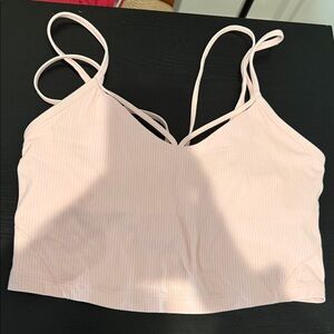 Lululemon Athletica Blush Strappy Crop Top